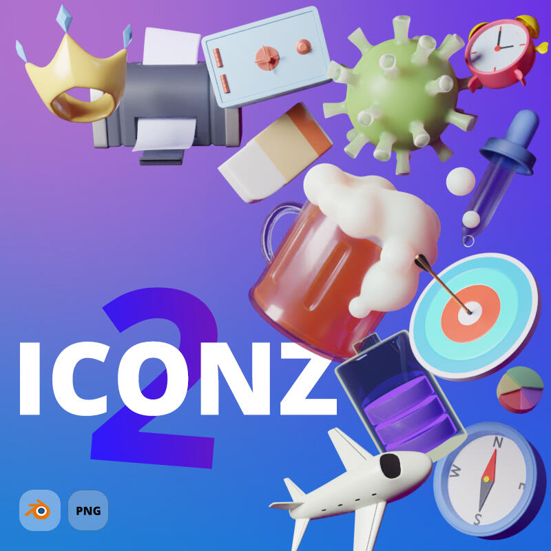 ICONZ - Library of 3D icons